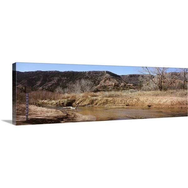 Premium Thick Wrap Canvas Entitled River Passing Through A Landscape Palo Duro Canyon State Park Texas Multi Color