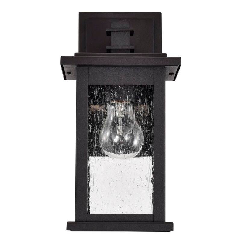 1 Light Transitional 12 Inch Square Outdoor Wall Lantern 2 Pack