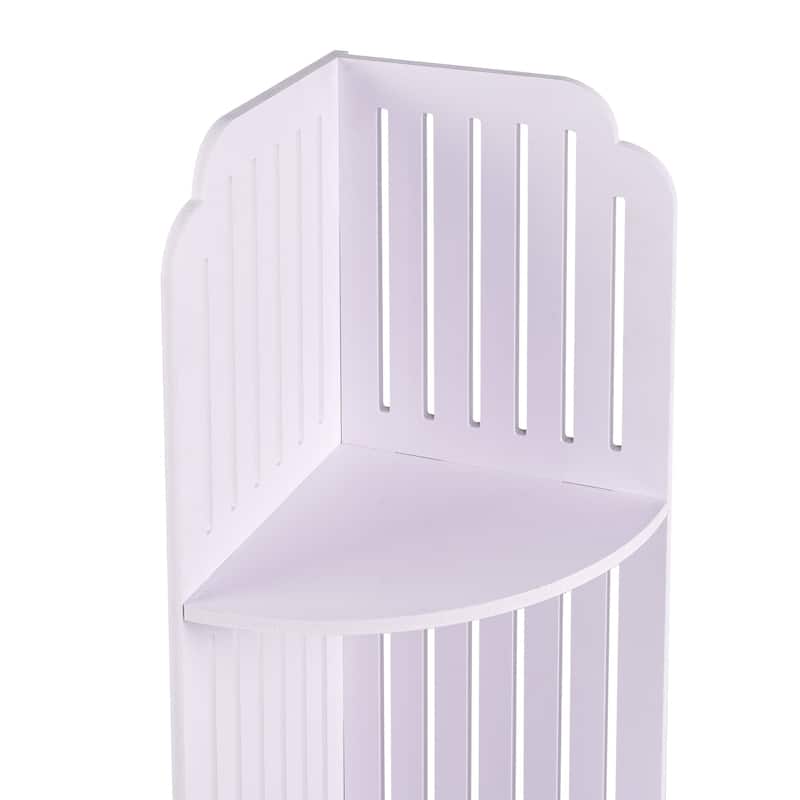 Javlergo Bathroom Corner Shelf, 3/4-tier Small Storage Rack for Living Room, Bedroom, Kitchen, Home Office
