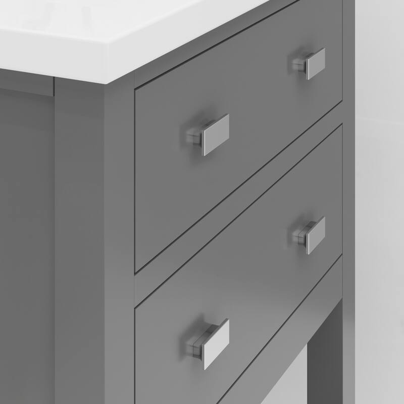 Viola 24 In. Ceramic Sink Top Vanity in Espresso with Single Faucet