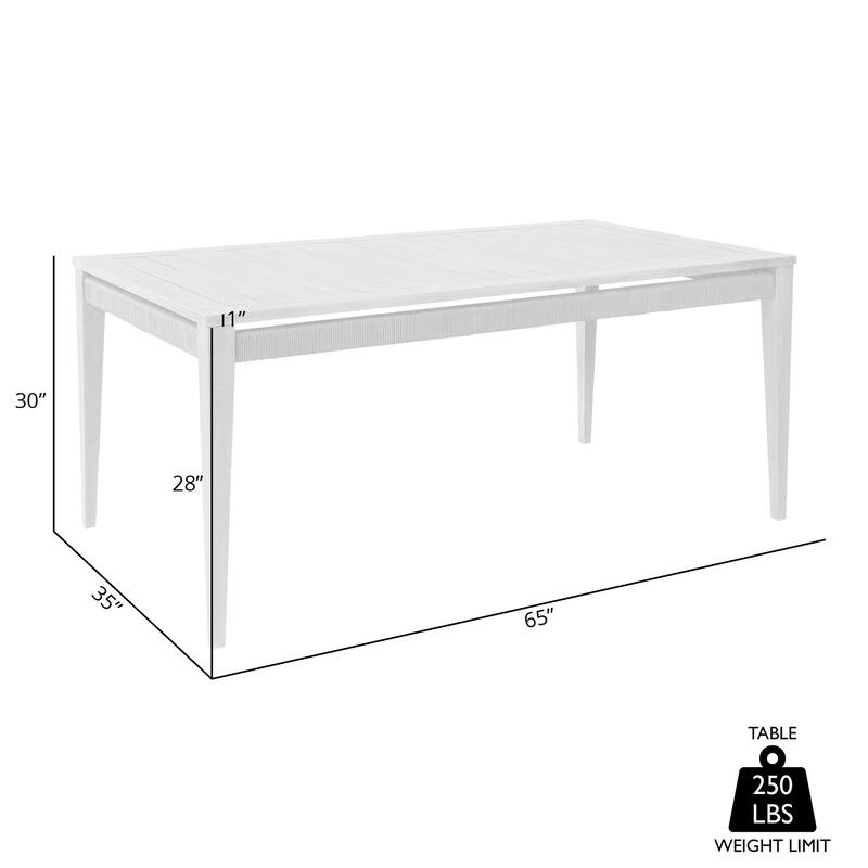 Orbit Indoor Outdoor Patio Dining Table in Weathered Eucalyptus Wood