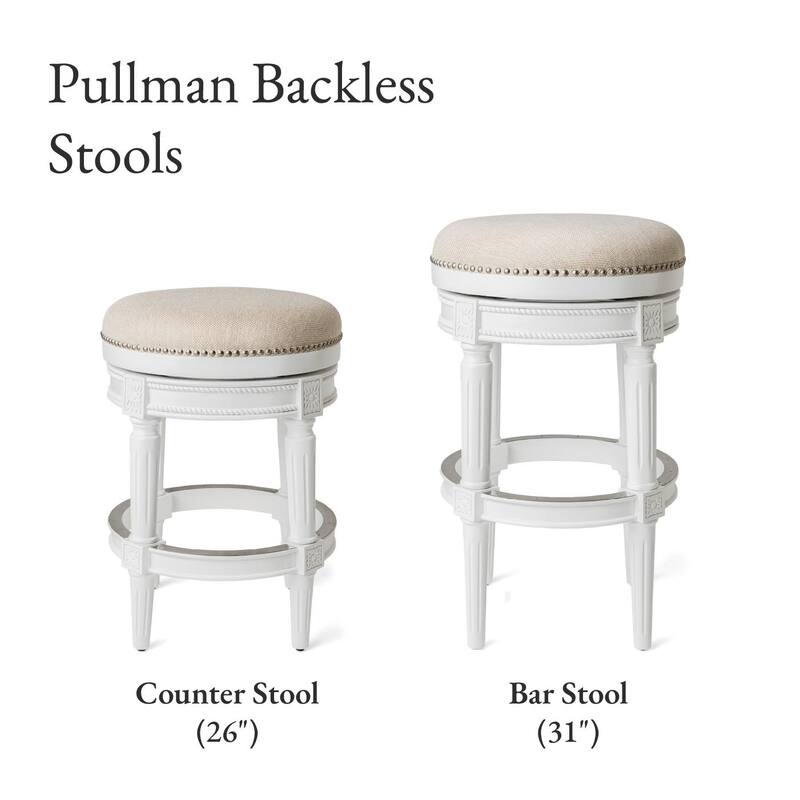 Maven Lane Pullman Backless Swivel Kitchen Stool