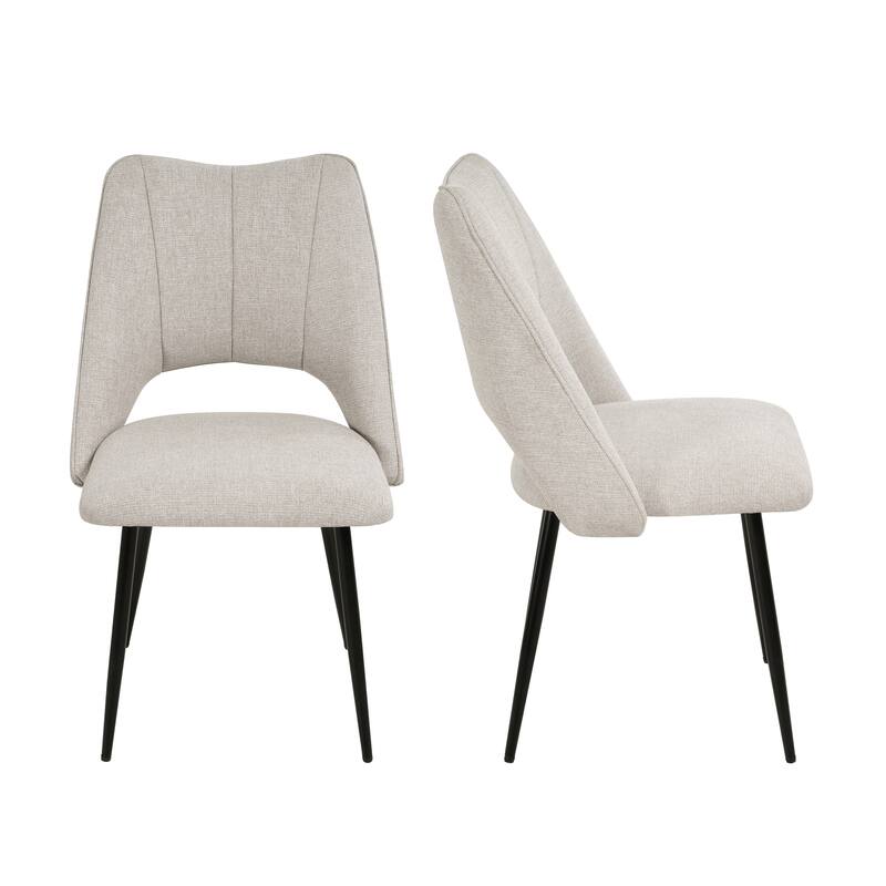 4-Chair Set Combination, Modern and Simple, With High Resilience Filling, Metal Legs, Adjustable Feet, Suitable