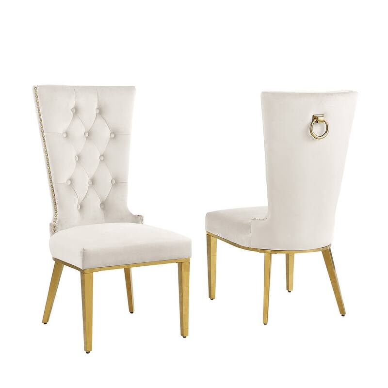 Best Quality Furniture D400/1-SC330-7 Dining Set with 78" 12mm Glass with Bevel