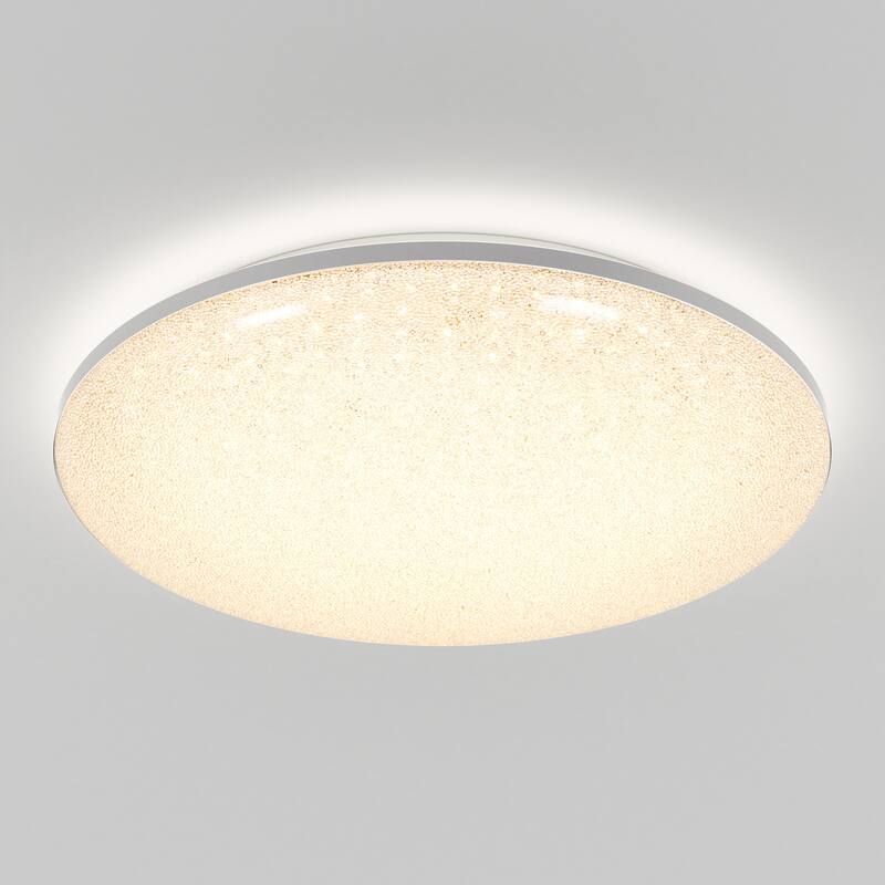 Artika Sparkle Flushmount with remote, Chrome