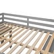 preview thumbnail 11 of 13, Multiple Functions Design Loft Bed with Cabinet, Shelves and Rolling Portable Desk, Full Size, Grey