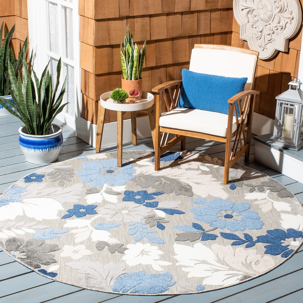 SAFAVIEH Cabana Leopolda Indoor/ Outdoor Waterproof Patio Floral Rug