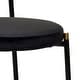 preview thumbnail 34 of 92, Leisuremod Euston Modern Velvet/Leather Dining Chair - Minimalist Wicker Back Accent Chair for Home Living Room & Kitchen