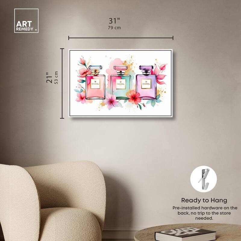 Trio of Fragrance Canvas by Art Remedy
