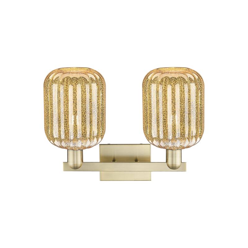 Innovations Lighting Downtown Urban - Preston - 2 Light 16" Jar Shade Bath Vanity Light