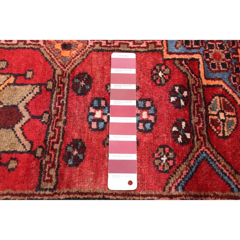 ECARPETGALLERY Hand-knotted Anatolian Vintage Red Wool Rug - 3'11 x 9'11