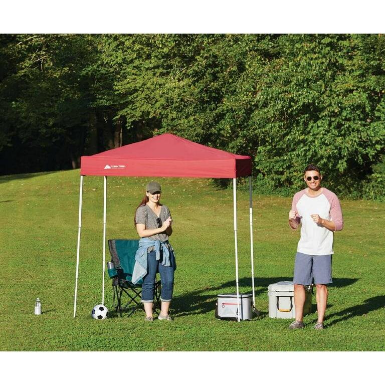 4' x 6' Instant Canopy Outdoor Shade Shelter, Brilliant Red