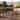 Square All-Weather Faux Teak Patio Dining Table with Steel Frame - Seats 4