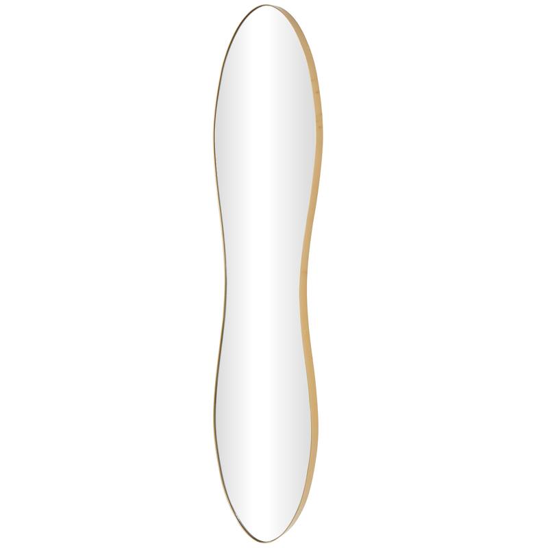 Black or Gold Metal Wavy Room Wall Mirror