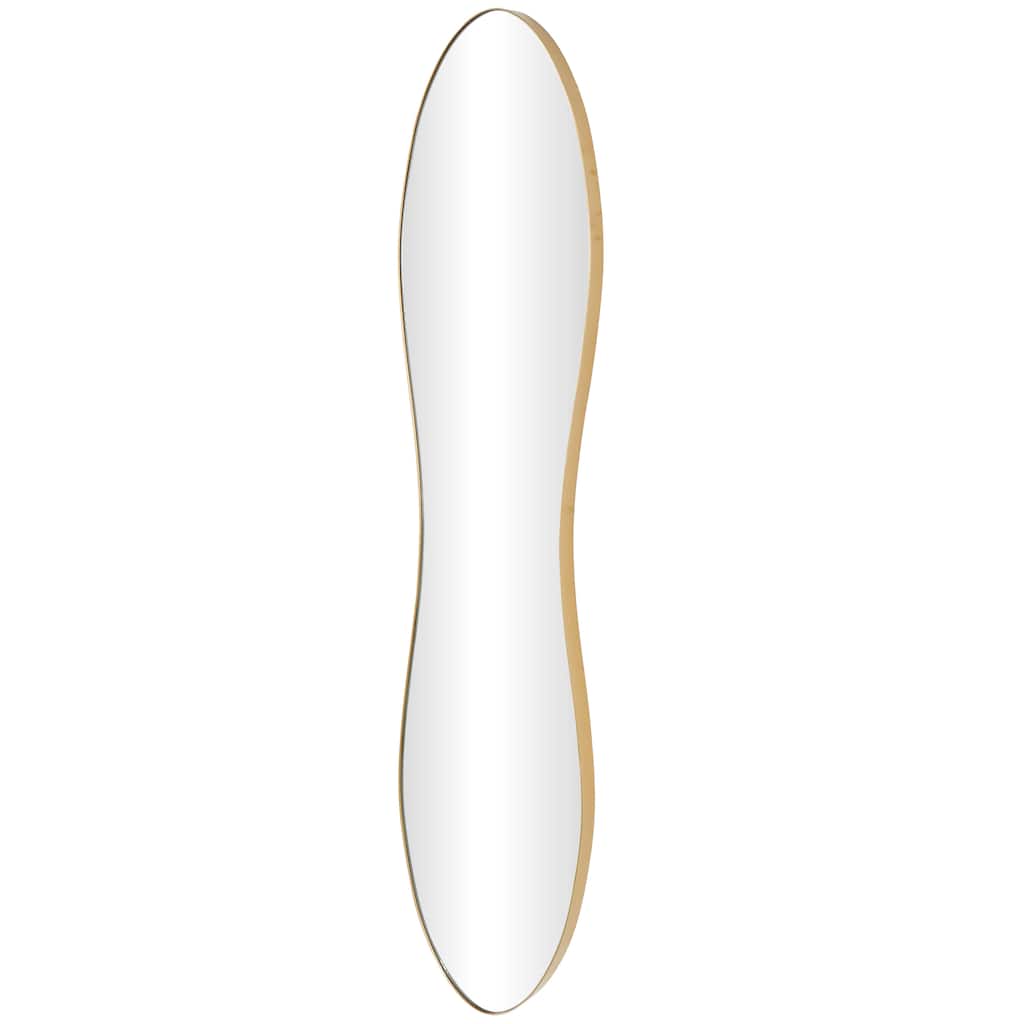 Metal Tall Wavy Wall Mirror - Gold or Black - Roche River Decor