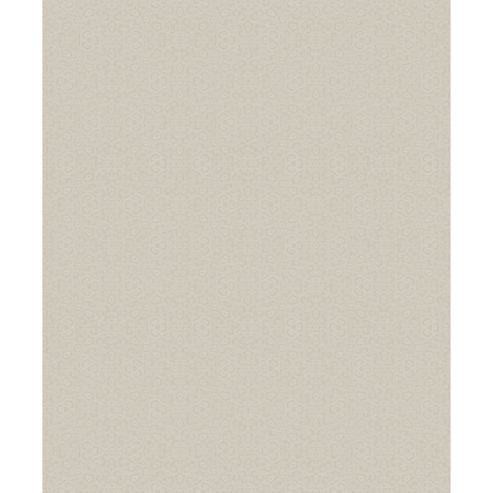 Galerie Wallcoverings Serene Collection Metallic Openwork Mandala Flower Vinyl on Non-woven Wallpaper Roll