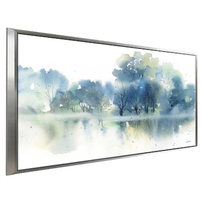 "Blue Pond Reflections" Print on Floating Canvas
