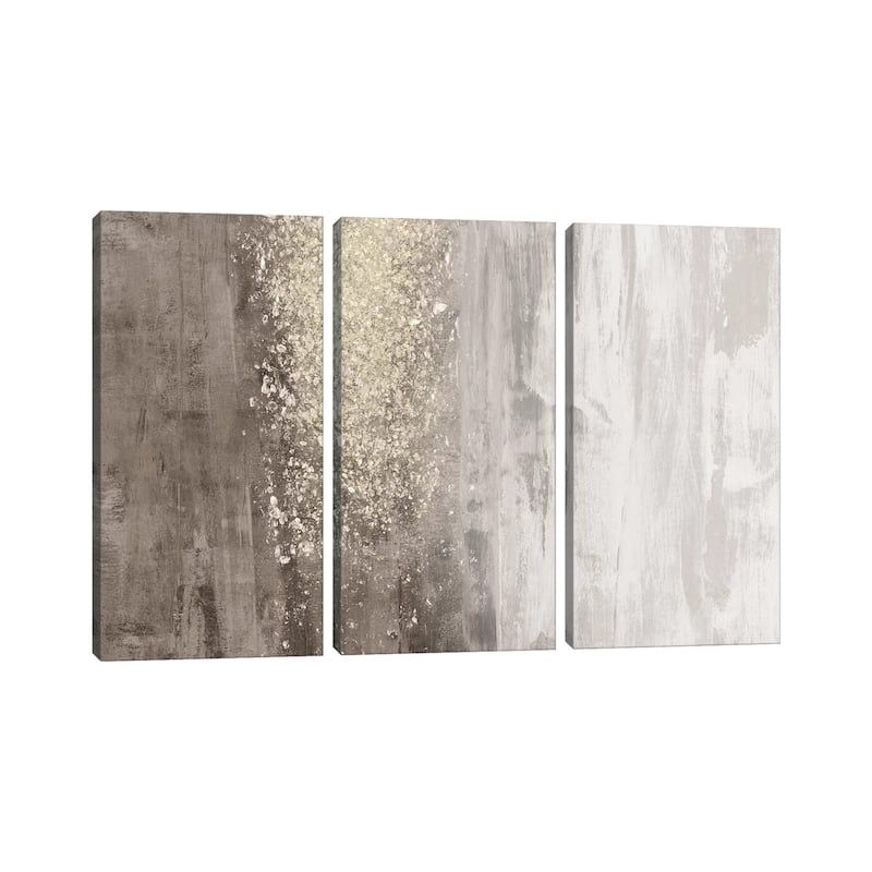 iCanvas "Glitter Rain II" by Jennifer Goldberger 3-Piece Canvas Wall Art Set