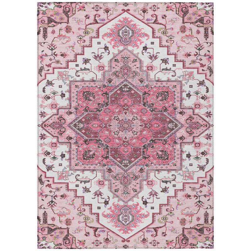 HomeRoots Oriental Traditional Rectangle Outdoor Rug