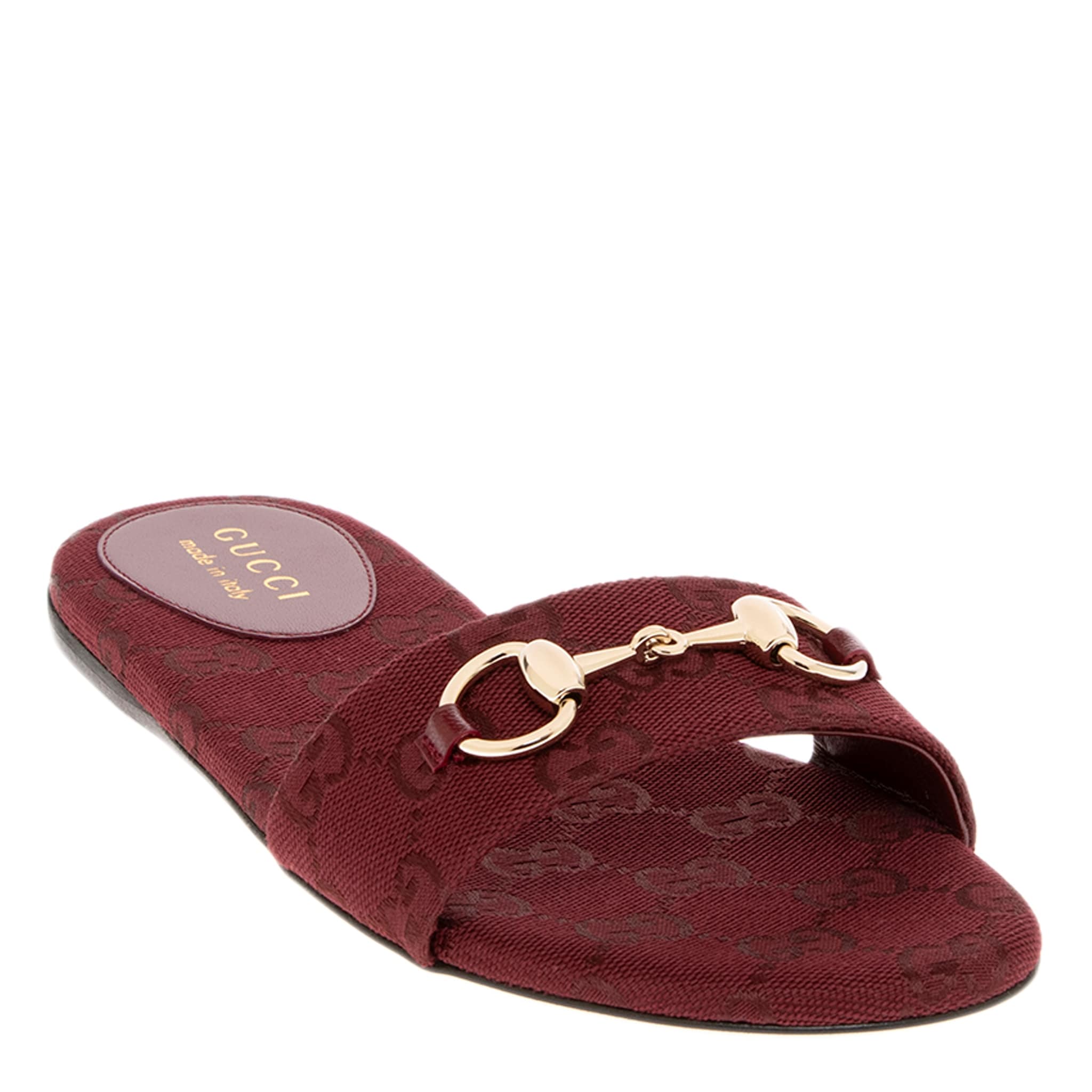 CLASSIC　　　　　　　　　　　　　　　　GUCCI Gucci Slide Sandals with Horsebit - Overstock - 44082266