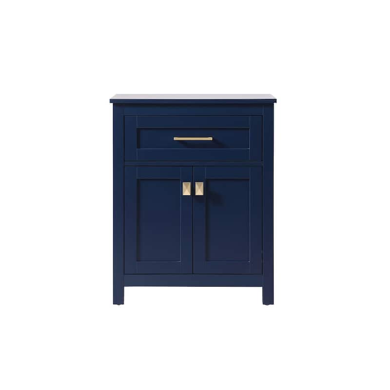 Indigo Home 24 Inch Bathroom Storage Freestanding Cabinet - Blue
