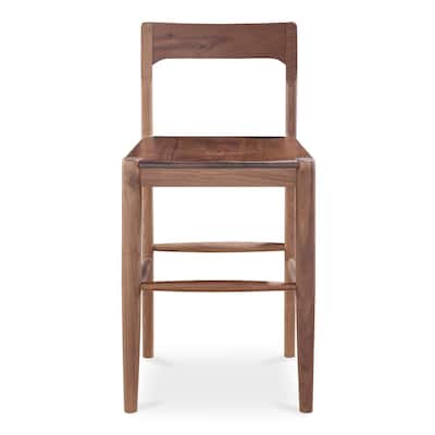 Aurelle Home Owletta Modern Solid Wood Counter Stool - 19.5"W x 38"H x 20"D