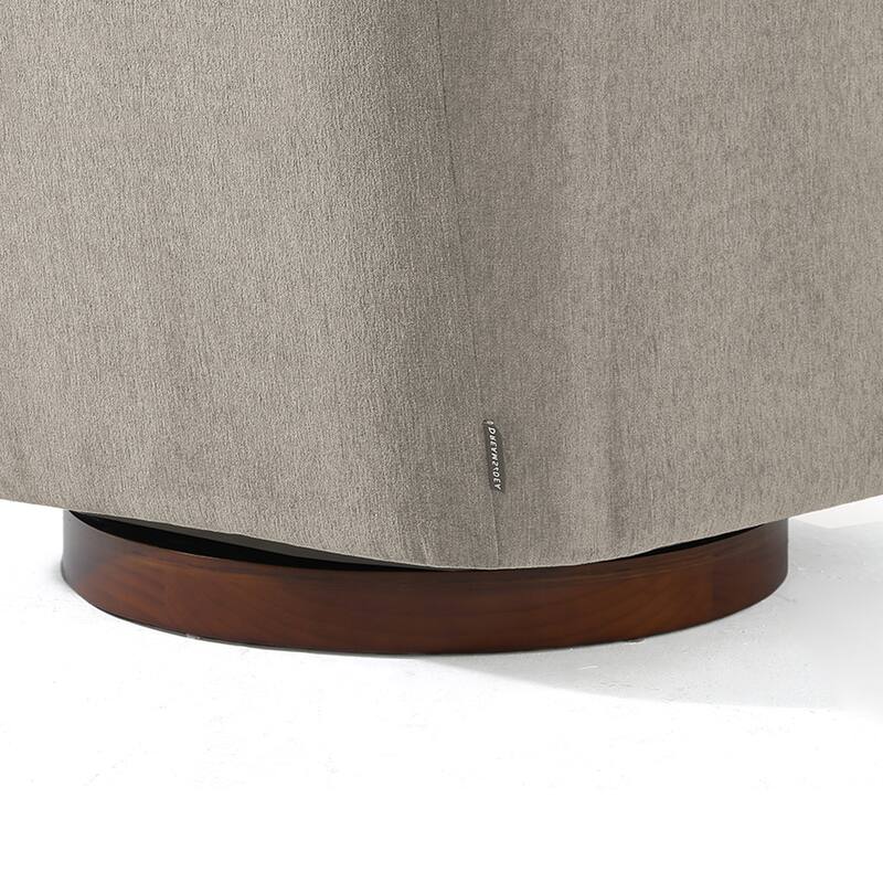 Modern Upholstered Swivel Accent Chair Set of 2