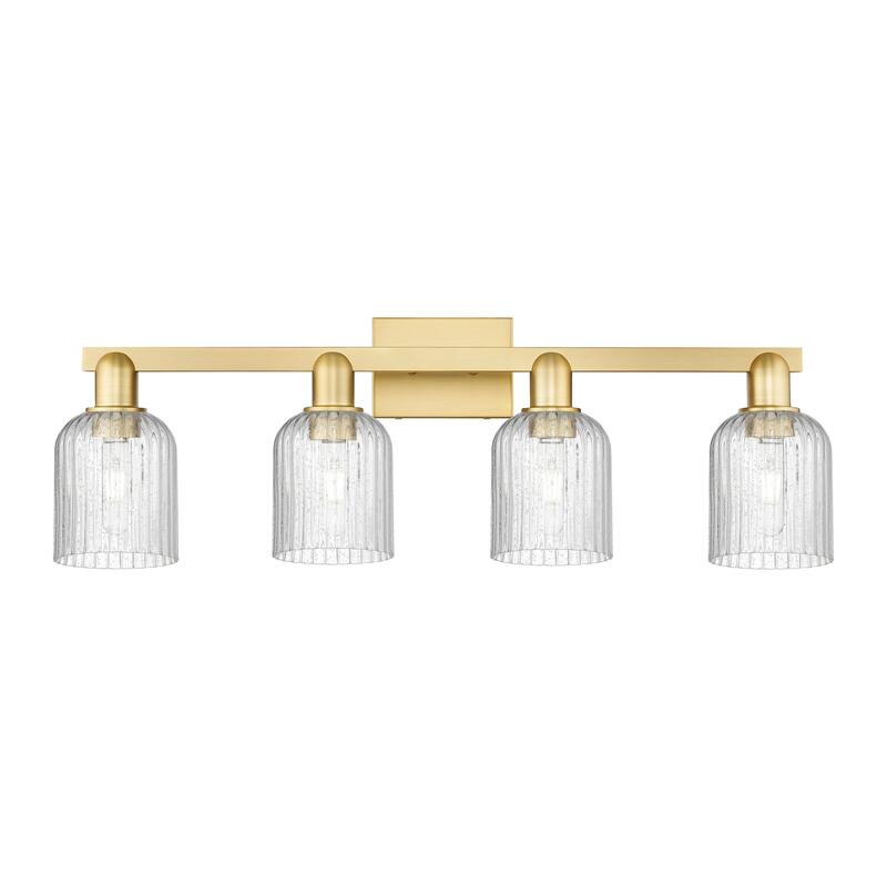 Innovations Lighting 716-4W-11-32 Bridal Veil Vanity Bridal Veil 4 - Satin Gold / Seedy