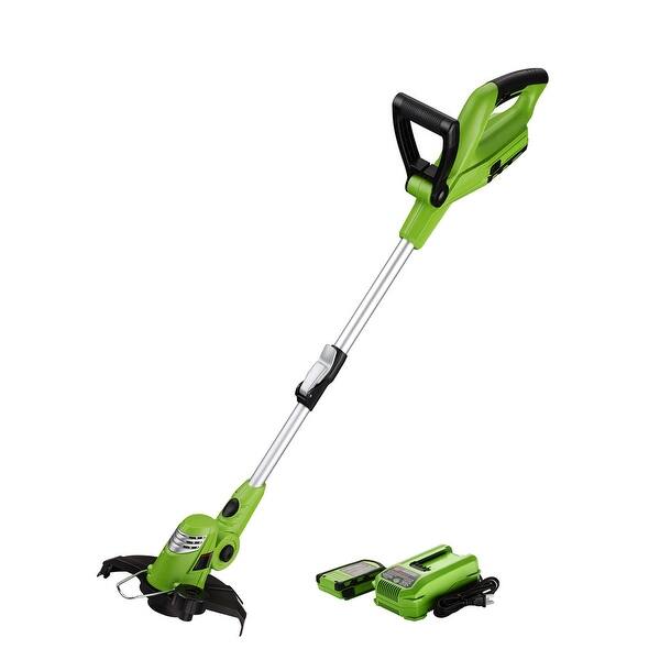 Shop Best Partner Light Weight Cordless String Trimmer Edger 18v Lithium Lon 10 Inch Auto Single Line Feed Overstock 30646565