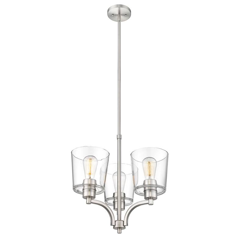 Millennium Lighting Evalon Chandelier with Clear Glass Shades