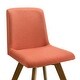preview thumbnail 6 of 10, Set of 4 Gina Upholstered Dining Chairs in Walnut Finish