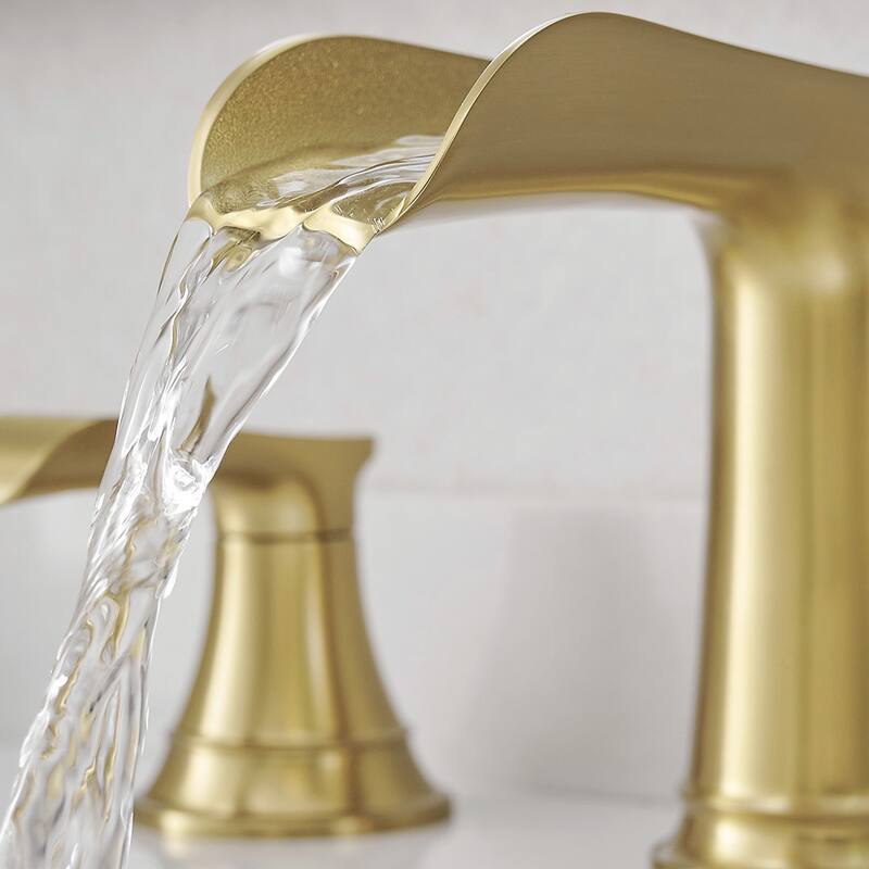 Topcraft Two Handle Waterfall Bathroom Faucet with Pop-Up Drainer