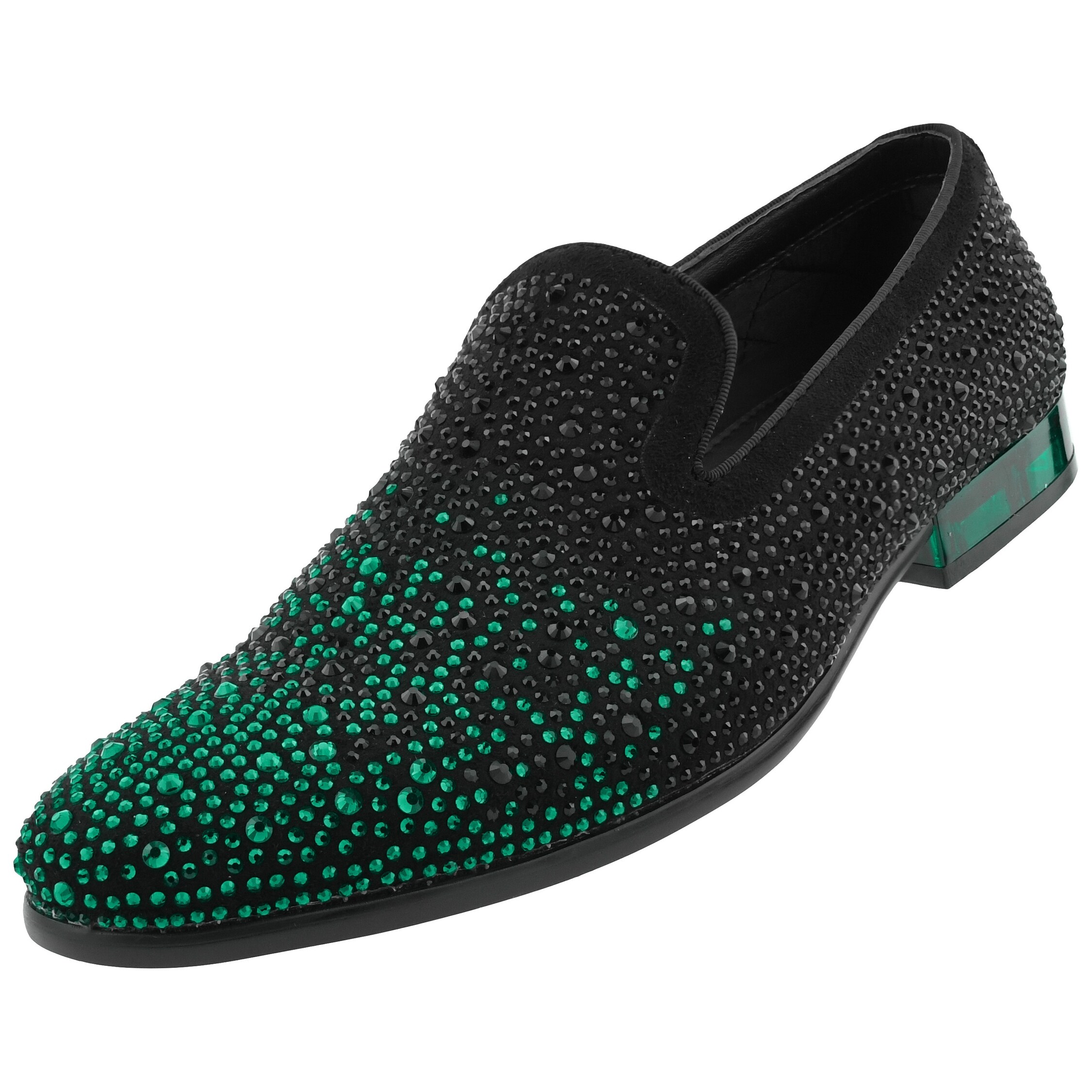 mens loafers with rhinestones