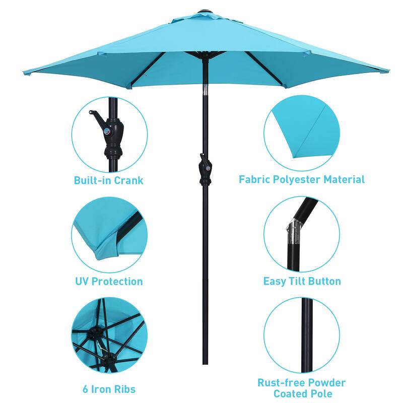 Ainfox Patio Umbrella Without Base for Garden Patio