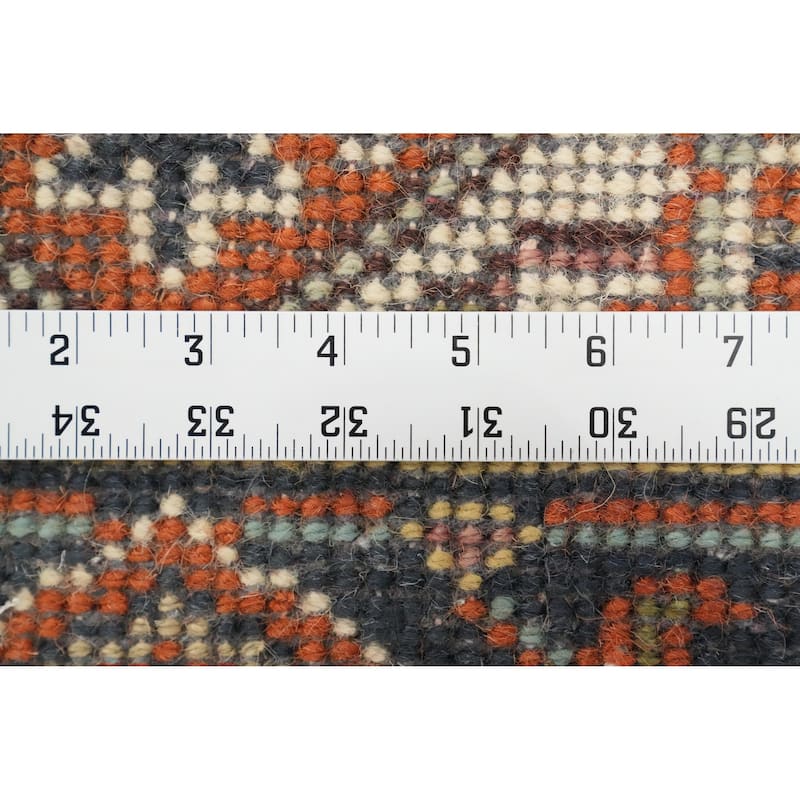 Hand Knotted Oriental 100% Wool Carpet Traditional Medallion Oranges & Rust Heriz (serapi) Area Rug - 3' 0'' X 2' 0''