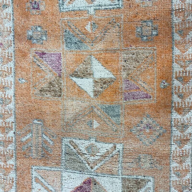 HERAT ORIENTAL Handmade Turkish Oushak Wool Runner - 3'7" x 11'