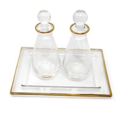 Oil and Vinegar Set with Tray
