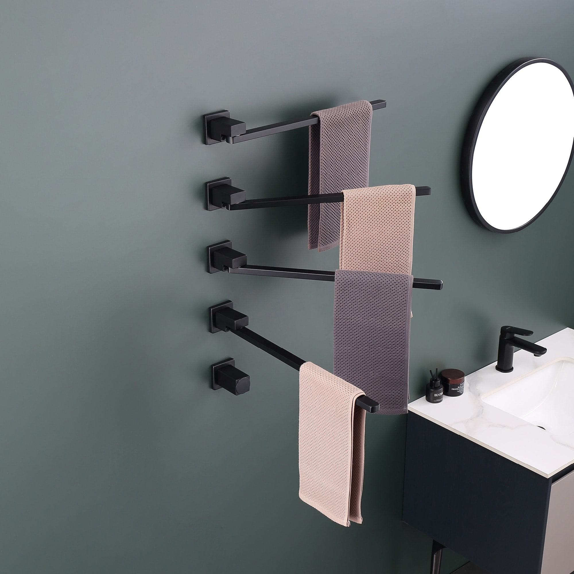 10 Bar Wall Mounted Electric Heated Towel Rack with Built in Timer Bed Bath Beyond 37938126