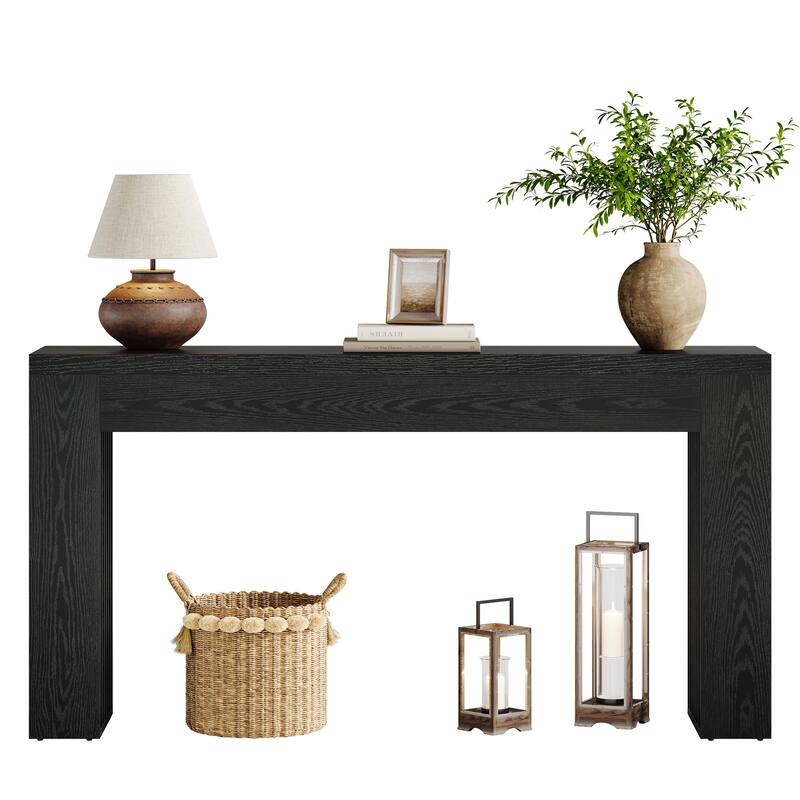 Wooden Console Sofa Table, Behind-the-Couch Accent Entryway Table for Entrance Hallway Living Room