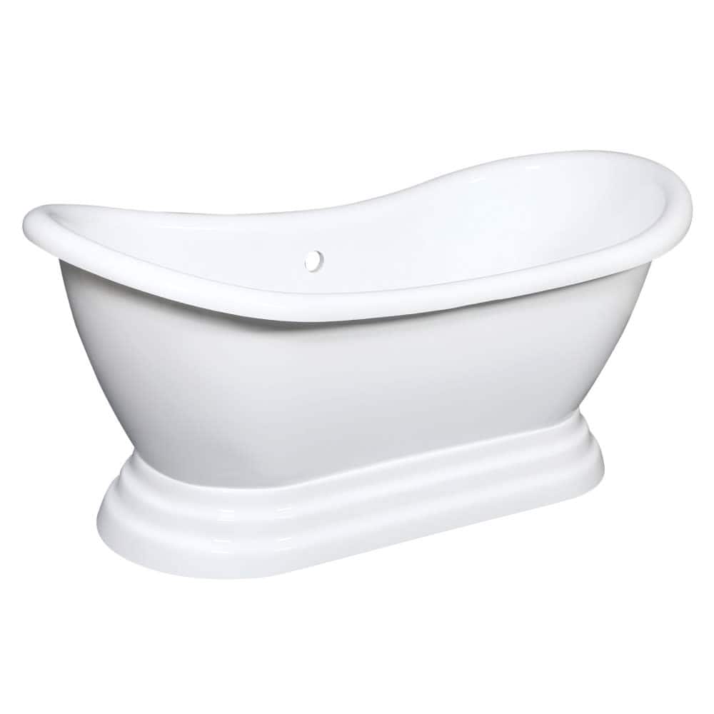 Kingston Brass VTPDS602827 Aqua Eden 60" Free Standing Acrylic Soaking