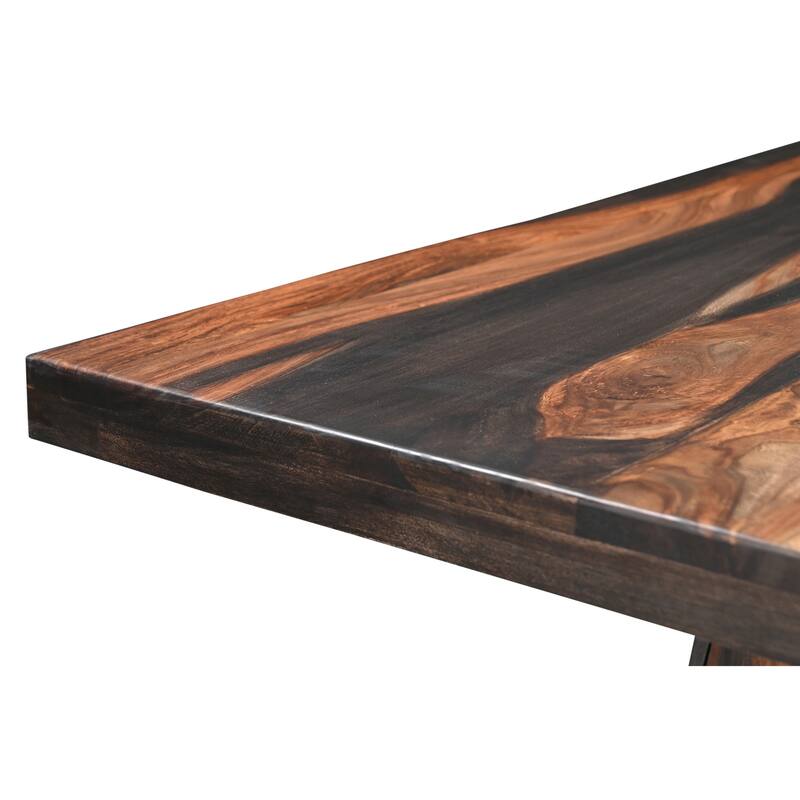 Jordan 75" Solid Wood Pedestal Dining Table