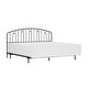 preview thumbnail 2 of 22, Hillsdale Furniture Riverbrooke Metal Arch Scallop Headboard with Frame, Bronze