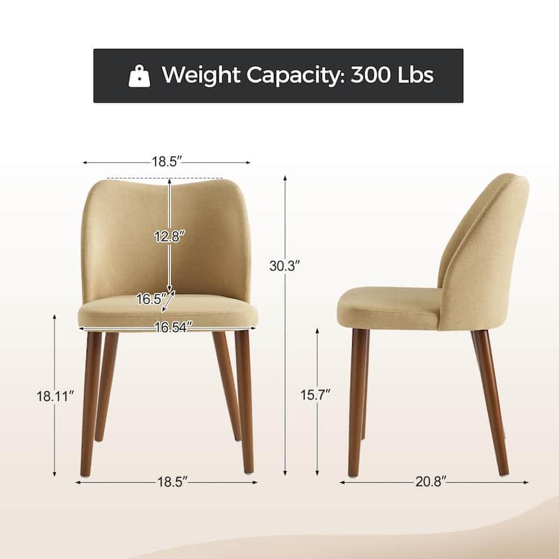 Melisa Solid Wood Dining Chair Set of 4 by HULALA HOME