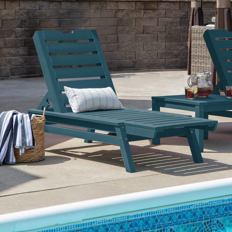 HIGHWOOD Crestone Stackable Commerical Chaise Lounge