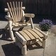 preview thumbnail 2 of 2, White Cedar Log Lawn Chair
