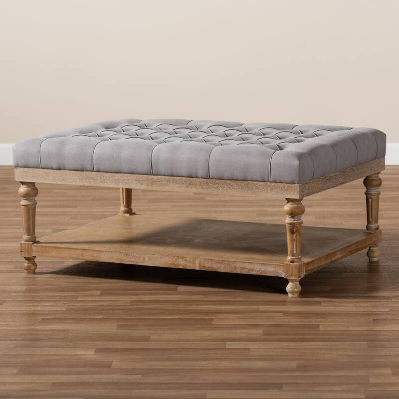 The Gray Barn Windy Ridge Modern and Rustic Cocktail Ottoman