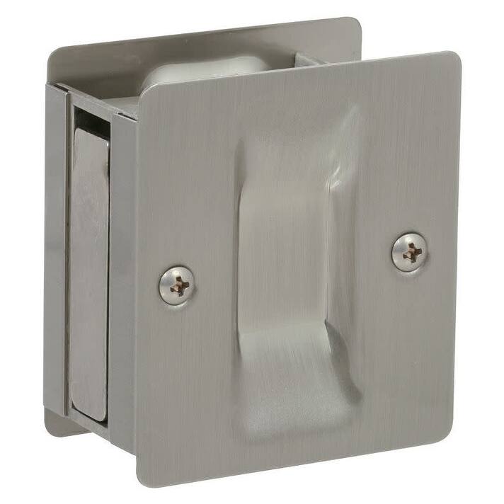 Delaney Privacy Pocket Door Pull - Satin Nickel