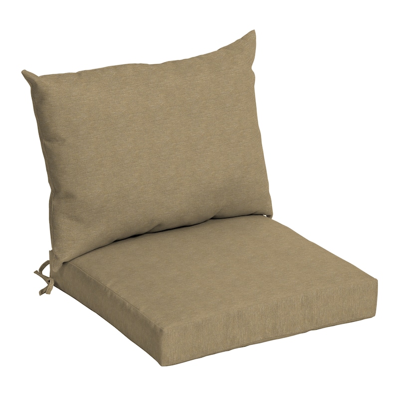ARDEN Olefin Outdoor 21 x 21 in. Dining Chair Cushion Set - tan hamilton