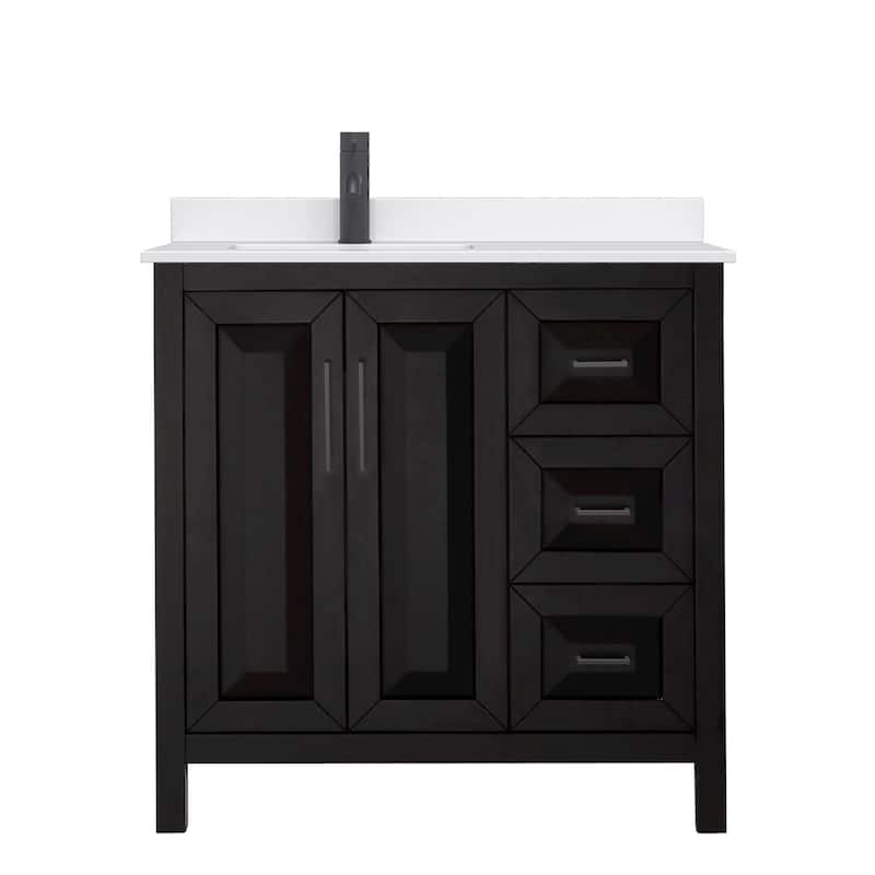 Wyndham Collection WCV252536S-QTZ-UNSMXX Daria 36" Free Standing