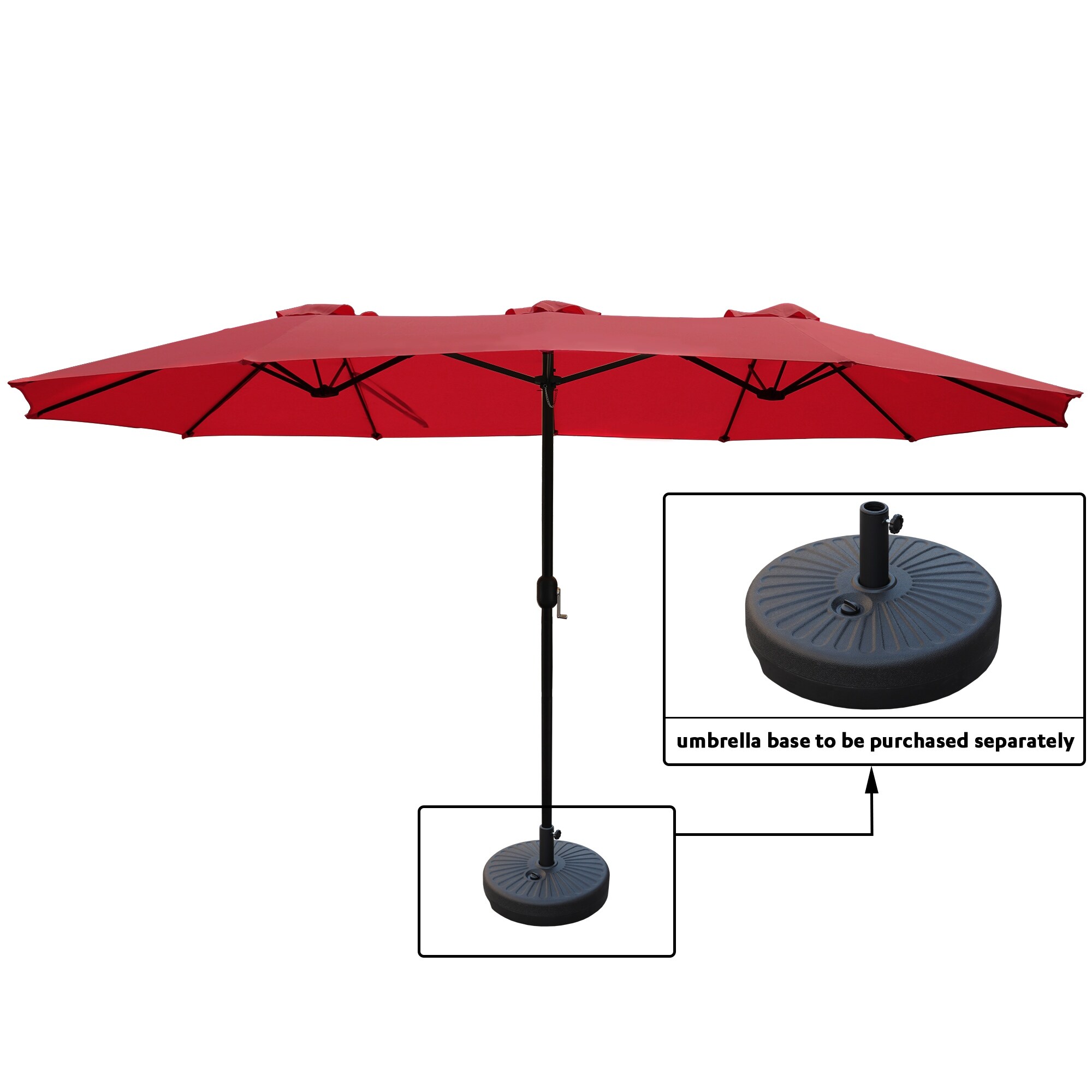 Shop Black Friday Deals On Morigio 15x9 Foot Rectangular Outdoor Patio Umbrella By Havenside Home Overstock 30701799